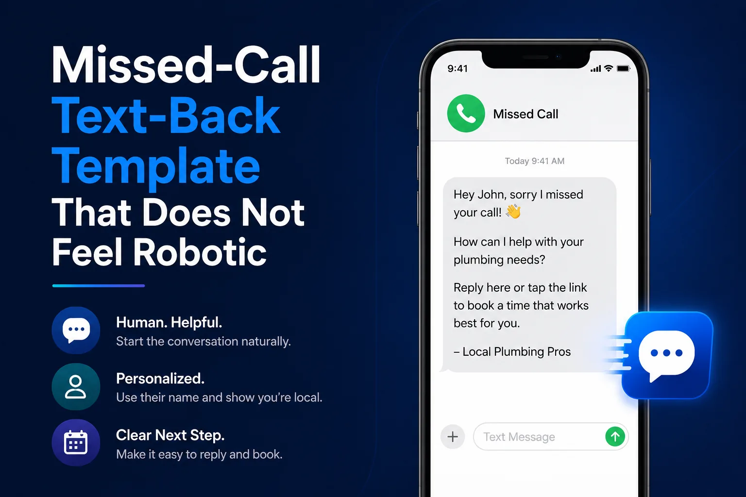 Missed-Call Text-Back Template That Does Not Feel Robotic